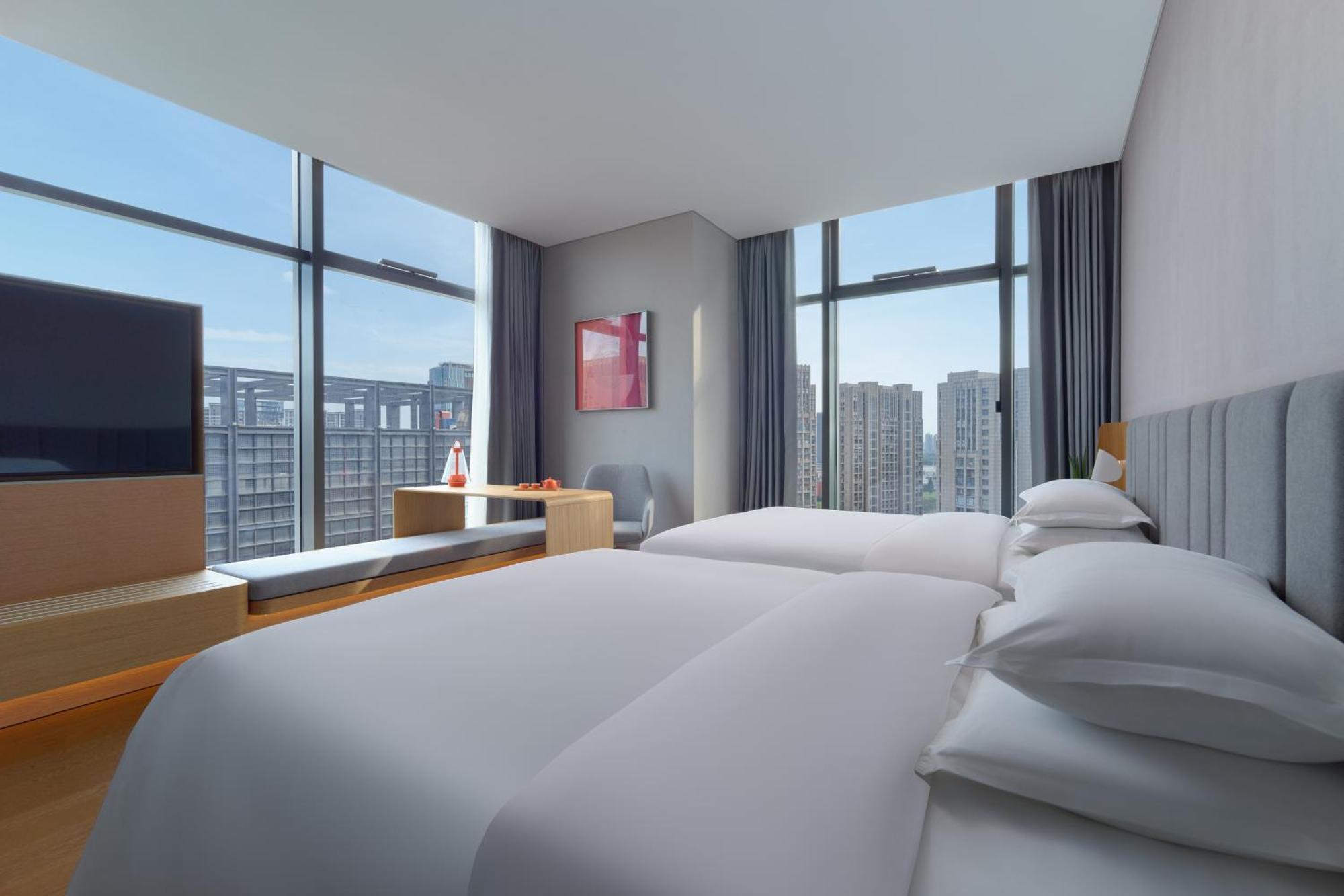 Pagoda Hotel Hangzhou Binjiang Exteriör bild